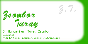 zsombor turay business card